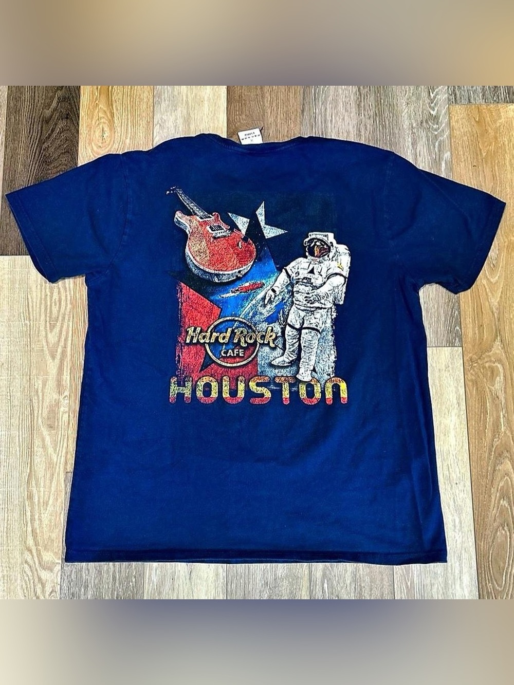 PacSun Navy Kids Houston Astronaut & Guitar Graphic Tee